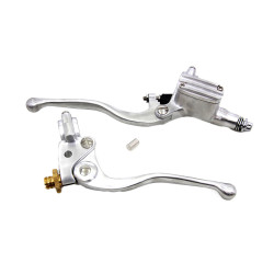 PartzBiz HD 26-1016 - Vintage Polished 9/16” Bore Single Disc Custom Handlebar Controls Harley Chopper PartzBiz HD 26-1016 - Vintage Polished 9/16” Bore Single Disc Custom Handlebar Controls Harley Chopper