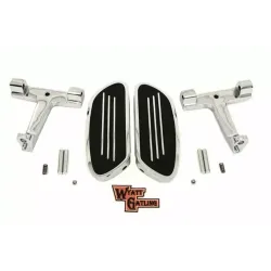 PartzBiz HD 27-1739 - Wyatt Gatling Chrome Passenger Floorboard Mount Kit Harley Touring Bagger 93-20 PartzBiz HD 27-1739 - Wyatt Gatling Chrome Passenger Floorboard Mount Kit Harley Touring Bagger 93-20