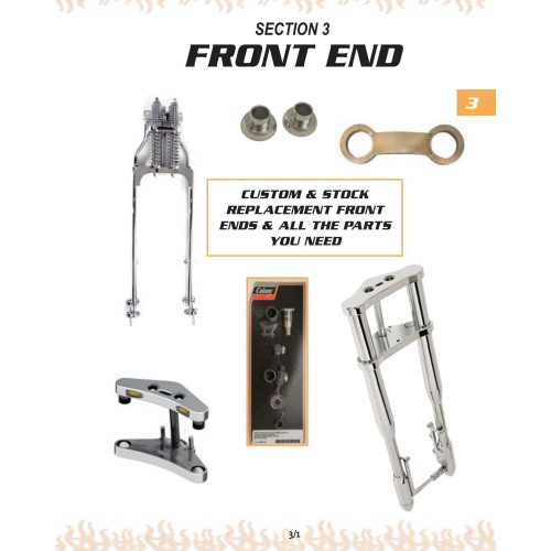PartzBiz HD: 3454010-Ultima 5 Degree Raked Chrome Billet Triple Trees Harley Softail 41MM Front End PartzBiz HD: 3454010-Ultima 5 Degree Raked Chrome Billet Triple Trees Harley Softail 41MM Front End