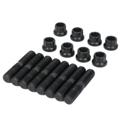 PartzBiz HD 3037 - Feuling Rocker Arm Shaft Stud Nut Kit Black SAE Steel Harley M-Eight 17-21 M8 PartzBiz HD 3037 - Feuling Rocker Arm Shaft Stud Nut Kit Black SAE Steel Harley M-Eight 17-21 M8