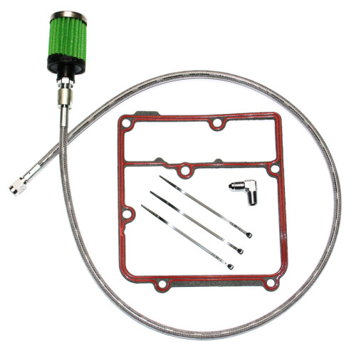 PartzBiz HD: 3486819-Feuling Oil Tank Breather Kit Stainless Harley Dyna Glide Twin Cam 99-05 PartzBiz HD: 3486819-Feuling Oil Tank Breather Kit Stainless Harley Dyna Glide Twin Cam 99-05