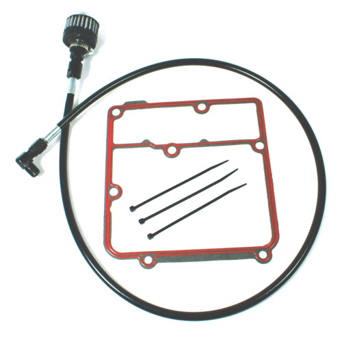PartzBiz HD: 3486821-Feuling Oil Tank Breather Kit Black Steel Harley Dyna Glide Twin Cam 99-05 PartzBiz HD: 3486821-Feuling Oil Tank Breather Kit Black Steel Harley Dyna Glide Twin Cam 99-05
