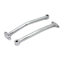 PartzBiz HD 31-0559 - Smooth Chrome Rear Fender Struts Support Brace Set Custom Rigid Harley Chopper PartzBiz HD 31-0559 - Smooth Chrome Rear Fender Struts Support Brace Set Custom Rigid Harley Chopper