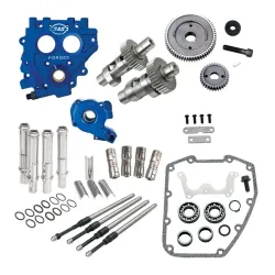 PartzBiz HD 310-0813 - S&S 558GE Easy Gear Drive Camshaft Cam Chest Plate Pushrod Kit Harley 99-06 .585