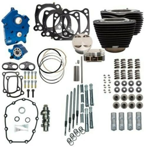 PartzBiz HD: 3462493-S&S 114” 128” Oil Cooled Power Package Chain Drive Black Chrome Harley M8 17+ NH PartzBiz HD: 3462493-S&S 114” 128” Oil Cooled Power Package Chain Drive Black Chrome Harley M8 17+ NH