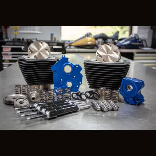 PartzBiz HD: 3484139-S&S 114 128” Water Cooled Power Package 550C Chain Cam Granite Harley Touring M8