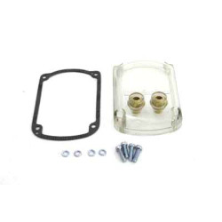PartzBiz HD 32-0644 - New Clear Magneto Top Cover Cap Brass Contacts Joe Hunt Fairbanks Morris Harley PartzBiz HD 32-0644 - New Clear Magneto Top Cover Cap Brass Contacts Joe Hunt Fairbanks Morris Harley