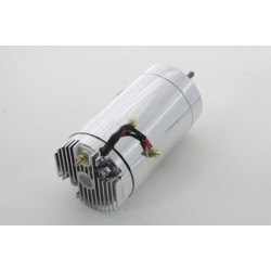 PartzBiz HD 32-0787 - Chrome 12 Volt 2-Brush Generator Low Output Regulator Harley Flathead Sportster
