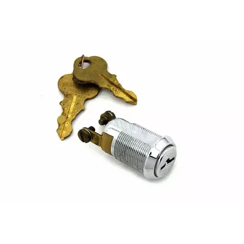 PartzBiz HD: 3448379-Chrome Mini Miniature On/Off Switch Lock Chicago Keys Harley Chopper Rigid NOS