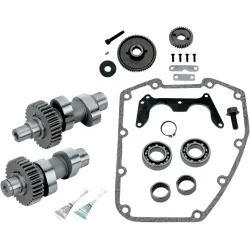PartzBiz HD 330-0107 - S&S 583G .583 Lift Gear Drive Cams + Install Kit Camshafts Harley 88 Twin Cam 95