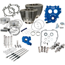 PartzBiz HD 330-0664 - S&S 88” to 100” Power Package Black Chain Drive 585CE Cam Harley Twin Cam 99-06