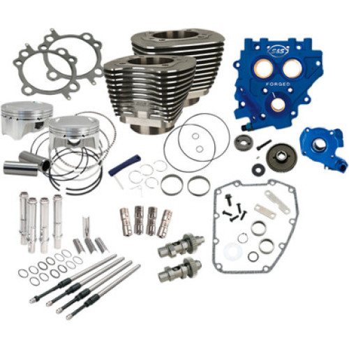 PartzBiz HD: 3465434-S&S 110” Power Package Black Gear Drive 585GE Cam Engine Harley Twin Cam 07-17 PartzBiz HD: 3465434-S&S 110” Power Package Black Gear Drive 585GE Cam Engine Harley Twin Cam 07-17