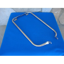 PartzBiz HD 3501-0603 - Drag Specialties Chrome Bottom Saddlebag Support Brackets Harley Touring Bagger