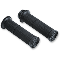 PartzBiz HD 3583 - Kuryakyn Riot Fly By Wire TBW Hand Grips Black Harley 2008-2018 Touring Softail PartzBiz HD 3583 - Kuryakyn Riot Fly By Wire TBW Hand Grips Black Harley 2008-2018 Touring Softail