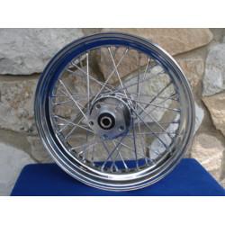 PartzBiz HD 36-350 - Chrome 16” X 3” 40 Spoke SD Front Wheel 84-99 Harley Softail Heritage Fatboy PartzBiz HD 36-350 - Chrome 16” X 3” 40 Spoke SD Front Wheel 84-99 Harley Softail Heritage Fatboy