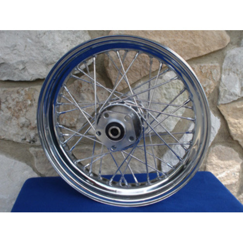 PartzBiz HD: 3444767-Chrome 16” X 3” 40 Spoke SD Front Wheel 84-99 Harley Softail Heritage Fatboy PartzBiz HD: 3444767-Chrome 16” X 3” 40 Spoke SD Front Wheel 84-99 Harley Softail Heritage Fatboy
