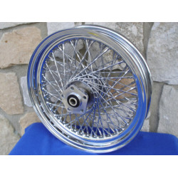 PartzBiz HD 36-361 - Chrome 16 X 3” 80 Twisted Spoke Rear Wheel Rim Harley Softail Dyna Sportster FXR PartzBiz HD 36-361 - Chrome 16 X 3” 80 Twisted Spoke Rear Wheel Rim Harley Softail Dyna Sportster FXR