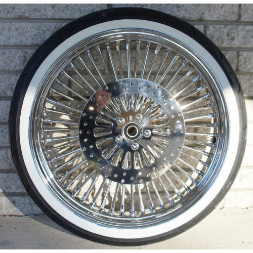 PartzBiz HD: 3480482-Chrome 48 King Fat Spoke 21 X 2.15 ขอบล้อหน้า WWW ชุดยาง Harley FXST