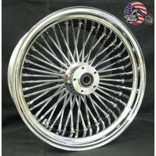 PartzBiz HD: 3454057-Ultima Chrome 16 x 5.5 48 Fat King Spoke Rear Wheel Harley Chopper Bobber Custom PartzBiz HD: 3454057-Ultima Chrome 16 x 5.5 48 Fat King Spoke Rear Wheel Harley Chopper Bobber Custom