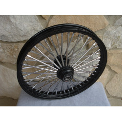 PartzBiz HD 37-534 - 48 King Fat Spoke 21 X 2.15 Front Wheel Black Rim Hub Harley Softail Wide Glide PartzBiz HD 37-534 - 48 King Fat Spoke 21 X 2.15 Front Wheel Black Rim Hub Harley Softail Wide Glide