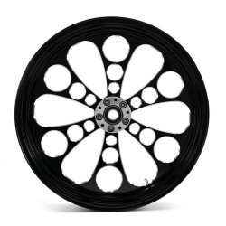 PartzBiz HD 37-642 - Black Kool Kat 23” 3.5” Billet Mag Front Wheel Rim Harley Touring Custom Single PartzBiz HD 37-642 - Black Kool Kat 23” 3.5” Billet Mag Front Wheel Rim Harley Touring Custom Single