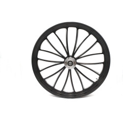 PartzBiz HD 37-661 - Black Manhattan 26 x 3.5 Billet Front Wheel Rim Harley Touring Dual Disc Bagger PartzBiz HD 37-661 - Black Manhattan 26 x 3.5 Billet Front Wheel Rim Harley Touring Dual Disc Bagger