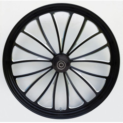 PartzBiz HD 37-662 - Black Manhattan 23 x 3.5 Billet Front Wheel Rim Harley Touring Softail Chopper PartzBiz HD 37-662 - Black Manhattan 23 x 3.5 Billet Front Wheel Rim Harley Touring Softail Chopper