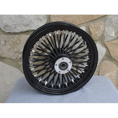 PartzBiz HD: 3444255-Black Out 16” X 3.5” 48 Fat King Spoke Front Wheel Rim Harley Touring Bagger PartzBiz HD: 3444255-Black Out 16” X 3.5” 48 Fat King Spoke Front Wheel Rim Harley Touring Bagger