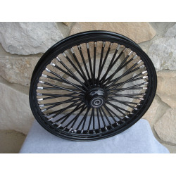 PartzBiz HD 37-722 - 48 King Fat Spoke Black Out 21” X 2.15” Front Wheel Rim Harley Softail Dyna PartzBiz HD 37-722 - 48 King Fat Spoke Black Out 21” X 2.15” Front Wheel Rim Harley Softail Dyna