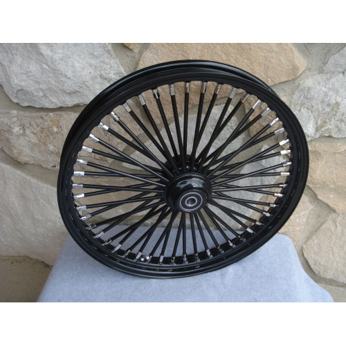 PartzBiz HD: 3442533-48 King Fat Spoke Black Out 21” X 2.15” Front Wheel Rim Harley Softail Dyna PartzBiz HD: 3442533-48 King Fat Spoke Black Out 21” X 2.15” Front Wheel Rim Harley Softail Dyna