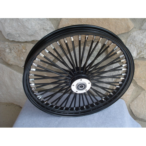 PartzBiz HD: 3441886-48 King Fat Spoke 21 X 2.15 Front Wheel Black-Out Rim Harley Dual Disc Touring PartzBiz HD: 3441886-48 King Fat Spoke 21 X 2.15 Front Wheel Black-Out Rim Harley Dual Disc Touring