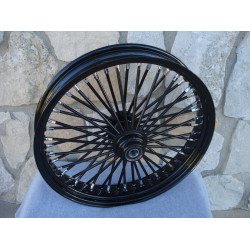 PartzBiz HD 37-734 - Ultima 48 King Spoke Fat 23 X 3.5 Front Wheel Rim Harley Black Out Single Disc PartzBiz HD 37-734 - Ultima 48 King Spoke Fat 23 X 3.5 Front Wheel Rim Harley Black Out Single Disc