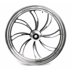 PartzBiz HD 37-809 - Polished Vortex 21” 2.15” Billet Front Wheel Rim Harley Touring Chopper Softail PartzBiz HD 37-809 - Polished Vortex 21” 2.15” Billet Front Wheel Rim Harley Touring Chopper Softail