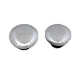 PartzBiz HD 38-0321 - Fat Bob Split Tank Gas Fuel Caps Lid Chrome Dual Pair Vented Evo 84-95 Harley PartzBiz HD 38-0321 - Fat Bob Split Tank Gas Fuel Caps Lid Chrome Dual Pair Vented Evo 84-95 Harley
