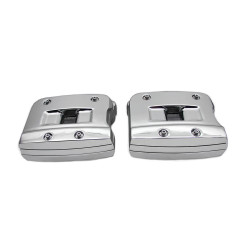 PartzBiz HD 42-0754 - Chrome Rocker Box Covers Gaskets Rigid 1984-1991 Harley Dyna Softail Touring EVO PartzBiz HD 42-0754 - Chrome Rocker Box Covers Gaskets Rigid 1984-1991 Harley Dyna Softail Touring EVO
