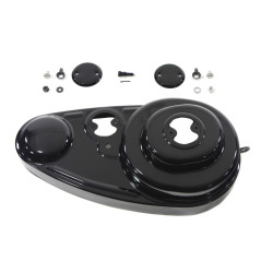 PartzBiz HD 42-1114 - Black Outer Primary Inspection Cover Kit Harley 45” Flathead Sidevalve G W 41-63