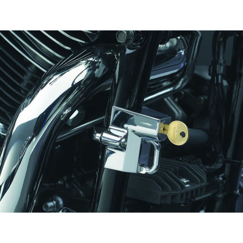 PartzBiz HD: 3451259-Kuryakyn Universal Helmet Lock Chrome 1 1/4” 1-1/2” Frame Harley Suzuki Honda PartzBiz HD: 3451259-Kuryakyn Universal Helmet Lock Chrome 1 1/4” 1-1/2” Frame Harley Suzuki Honda