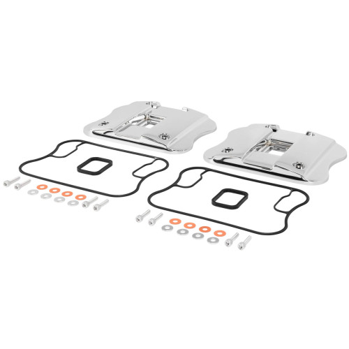 PartzBiz HD: 3491244-Motorshop Chrome Top Rocker Box Cover Kit 7-3/4” Harley Sportster XL 86-03 PartzBiz HD: 3491244-Motorshop Chrome Top Rocker Box Cover Kit 7-3/4” Harley Sportster XL 86-03