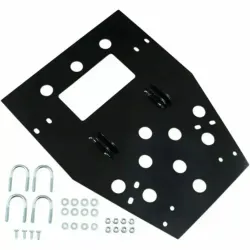 PartzBiz HD 4501-0623 - Moose Utility Snow Plow Bottom Mounting Plate Kit Offroad ATV Yamaha Grizzly YFM