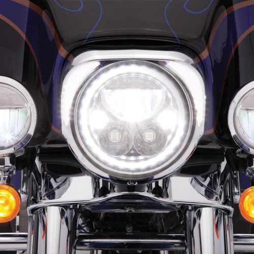PartzBiz HD: 3479217-Ciro Black Fang LED ฝาสัญญาณไฟหน้าวิ่ง PlugnPlay 14+ Harley Touring PartzBiz HD: 3479217-Ciro Black Fang LED ฝาสัญญาณไฟหน้าวิ่ง PlugnPlay 14+ Harley Touring