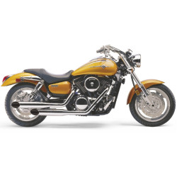 PartzBiz HD 4569SC - Cobra Chrome Classic Deluxe Slashcut Exhaust Kawasaki Vulcan Classic Meanstreak PartzBiz HD 4569SC - Cobra Chrome Classic Deluxe Slashcut Exhaust Kawasaki Vulcan Classic Meanstreak