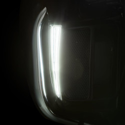 PartzBiz HD 45801 - Ciro Fang Lower Fairing Lights Black Pair Set LED Amber Harley Touring 14-22