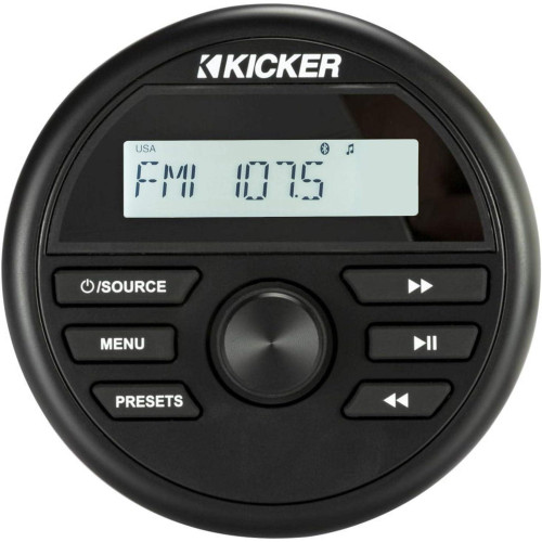 PartzBiz HD: 3486369-Kicker Bluetooth Media Center Controller AM/FM 200W USB RCA ATV Gauge Mount PartzBiz HD: 3486369-Kicker Bluetooth Media Center Controller AM/FM 200W USB RCA ATV Gauge Mount