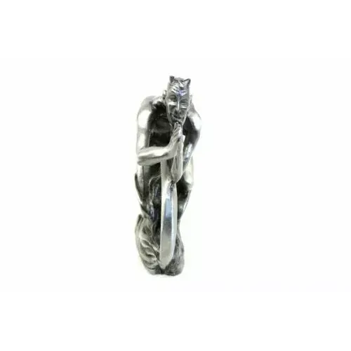 PartzBiz HD: 3449989-Devil and Wheel Front Fender Ornament Silver Pewter Finish Harley Custom Vintage PartzBiz HD: 3449989-Devil and Wheel Front Fender Ornament Silver Pewter Finish Harley Custom Vintage
