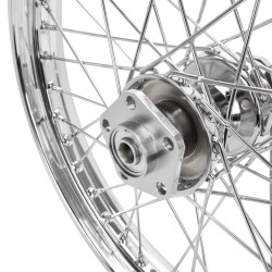 PartzBiz HD 51636 - Chrome 21x2.15 40 Spoke ล้อหน้า DD Harley Big Twin FL 1973-1984 PartzBiz HD 51636 - Chrome 21x2.15 40 Spoke ล้อหน้า DD Harley Big Twin FL 1973-1984