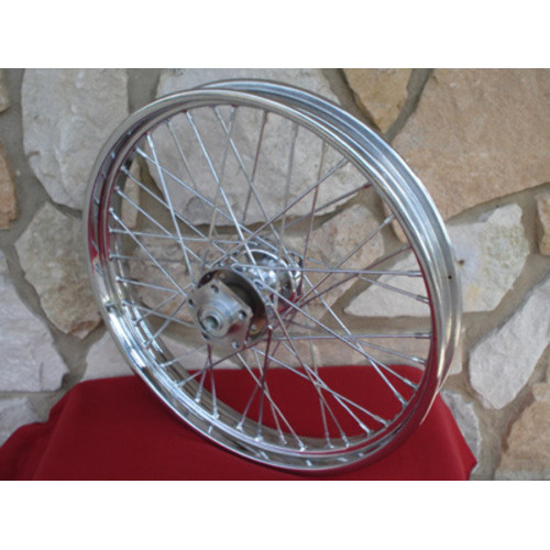 PartzBiz HD: 3477472-21 x 2.15 Front Chrome 40 Spoke Wheel Rim Dual Disc 80-83 Wide Glide FXWG Harley PartzBiz HD: 3477472-21 x 2.15 Front Chrome 40 Spoke Wheel Rim Dual Disc 80-83 Wide Glide FXWG Harley