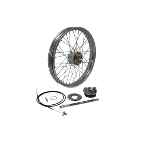 PartzBiz HD: 3445784-Chrome Mini Drum 21”x 2.15 40 Spoke Front Rim Wheel Harley Chopper Bobber Rigid