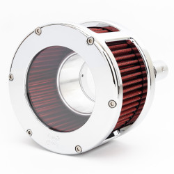 PartzBiz HD 5428 - Feuling BA Race Series Air Cleaner Red Filter Chrome Clear Cover Kit Harley M8 PartzBiz HD 5428 - Feuling BA Race Series Air Cleaner Red Filter Chrome Clear Cover Kit Harley M8