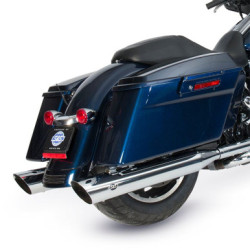 PartzBiz HD 550-0691 - 4” Chrome Slash Cut S&S Slip-On Mufflers Exhaust Pipes Harley 1995-2016 Touring PartzBiz HD 550-0691 - 4” Chrome Slash Cut S&S Slip-On Mufflers Exhaust Pipes Harley 1995-2016 Touring