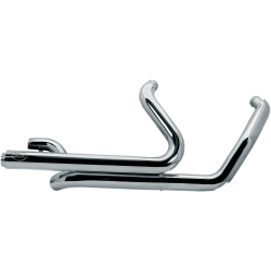 PartzBiz HD 550-0704 - S&S Chrome Power-Tune Duals Header Exhaust Pipes Harley 17-20 Touring Bagger PartzBiz HD 550-0704 - S&S Chrome Power-Tune Duals Header Exhaust Pipes Harley 17-20 Touring Bagger